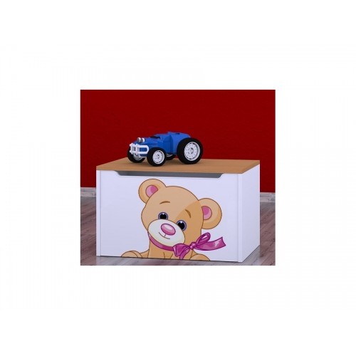 Box na hračky happybabies Macík s mašľou- rôzne farby